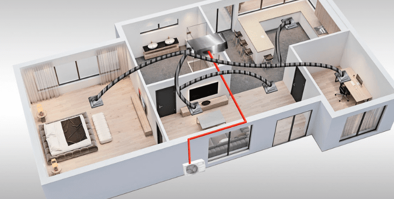 ducted air conditioning diagram