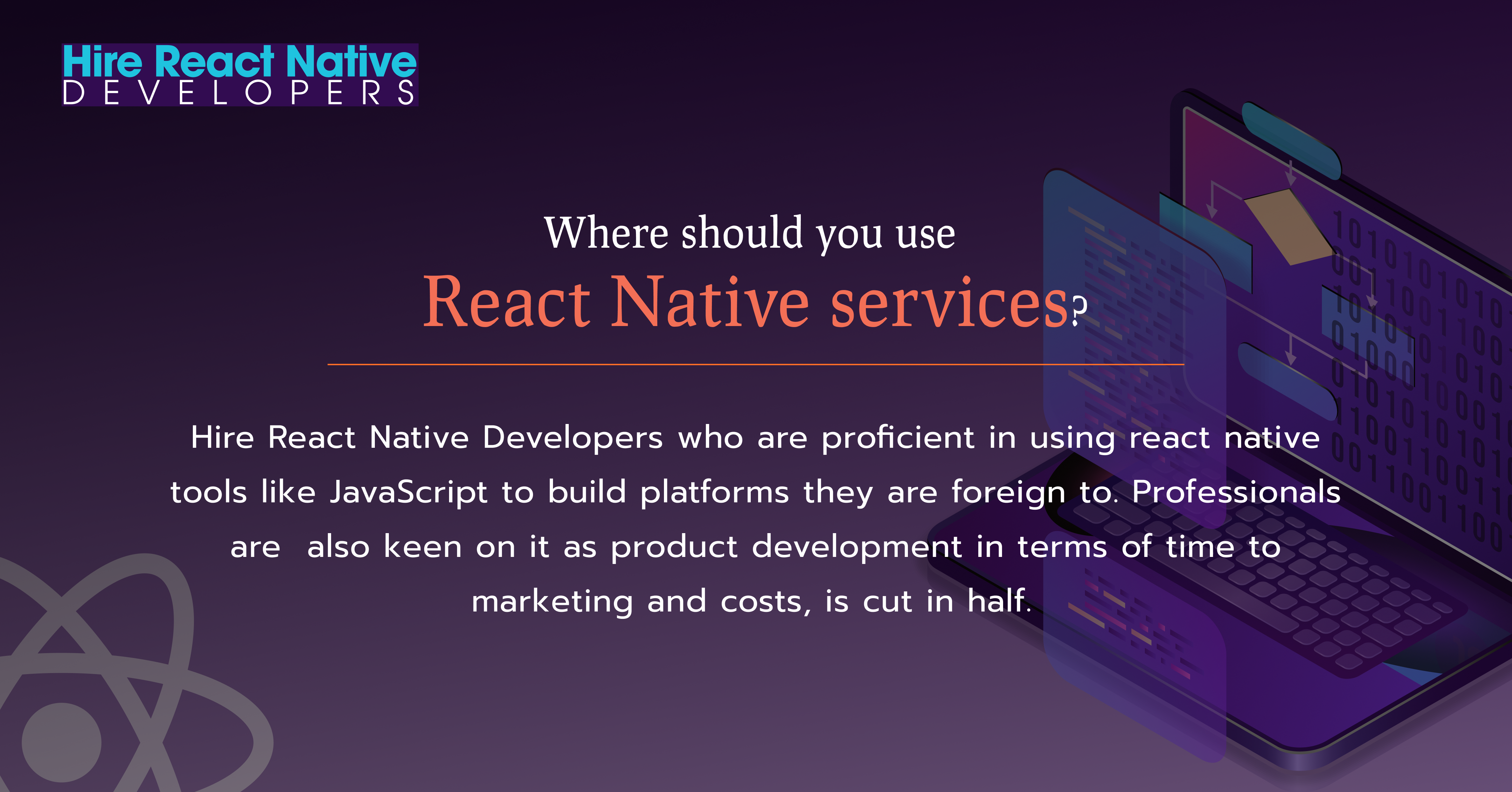 Where you should use React Native services?