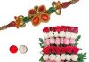 Is Flower Best Choice To Give On Raksha Bandhan Flower rakhi to USA