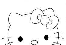 Hello Kitty drawing Hello kitty Drawing