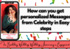 personalized Messages from Celebrity