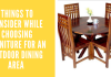 Things To Consider While Choosing Furniture For An Outdoor Dining Area Things To Consider While Choosing Furniture For An Outdoor Dining Area