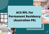ACS RPL For Permanent Residency (Australian PR) RPL FOR PERMANENT RESIDENCY