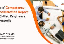 Role of Competency demonstration report for Skilled Engineers in Australia Role of Competency demonstration report for Skilled Engineers