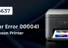 How to Fix Epson Printer Error 000041 Epson Printer Error 000041