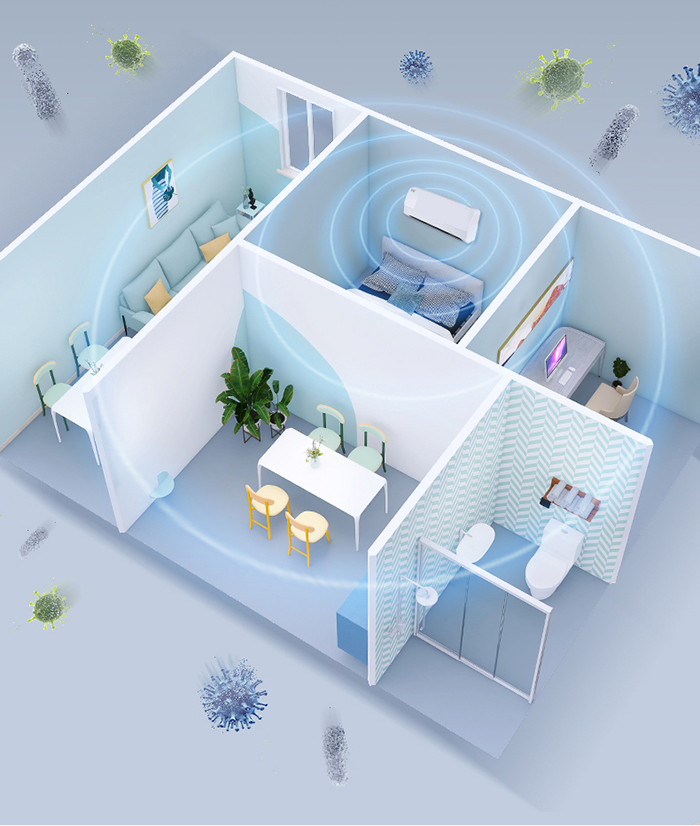 smart uv-c air disinfector
